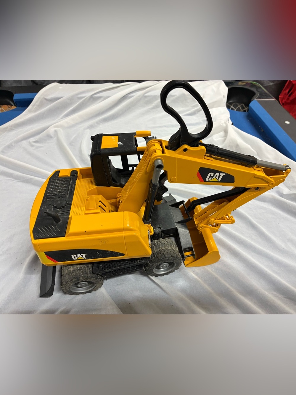 Bruder Caterpillar Backhoe Excavator Construction Toy 1517/01 2006 Germany Cat